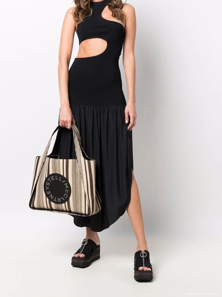 Cheap cut-out sleeveless asymmetric Women McCartney Stella dress 0429